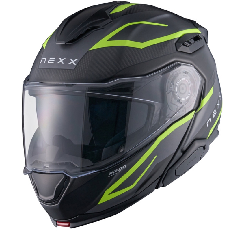 Flip-up moto ķivere Nexx X.Lifetour PRO Mile matēti pelēka-fluo dzeltena izpārdošana