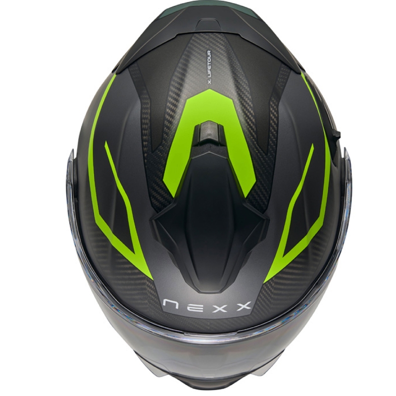 Flip-up moto ķivere Nexx X.Lifetour PRO Mile matēti pelēka-fluo dzeltena izpārdošana
