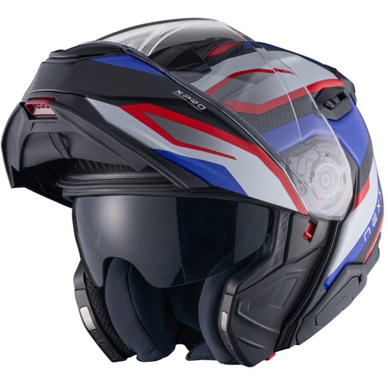 Nexx X.Lifetour PRO Mile motociklistu ķivere matēta, zili sarkana izpārdošana
