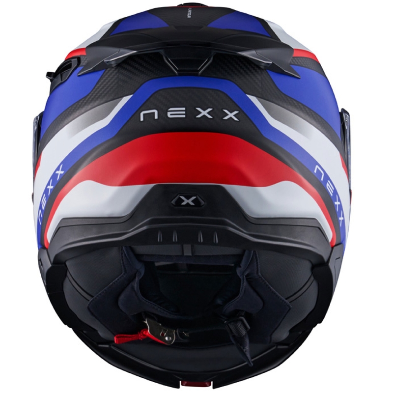 Nexx X.Lifetour PRO Mile motociklistu ķivere matēta, zili sarkana izpārdošana