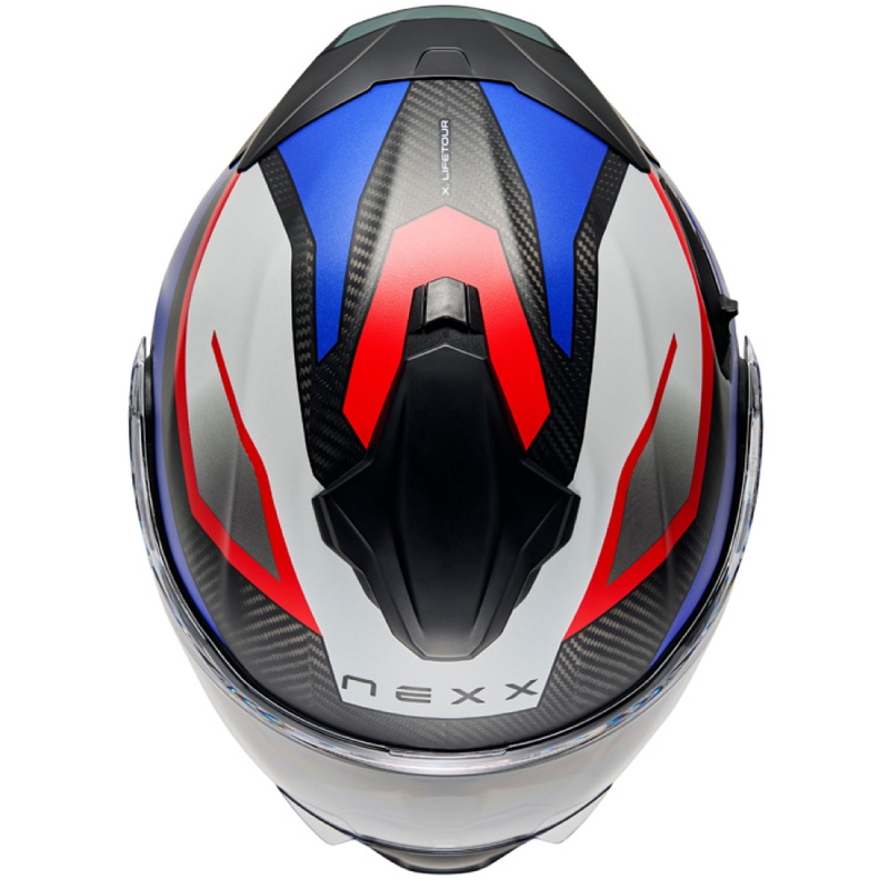 Nexx X.Lifetour PRO Mile motociklistu ķivere matēta, zili sarkana izpārdošana