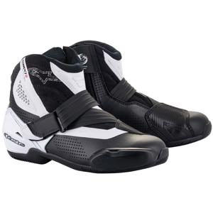 Alpinestars SMX-1 R ventilācijas melnbalti motociklu zābaki
