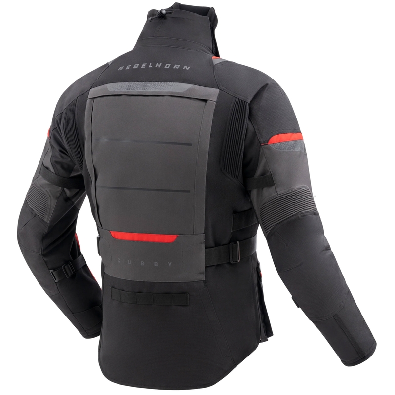 Rebelhorn Cubby V melna-antracīta-sarkana motocikla jaka