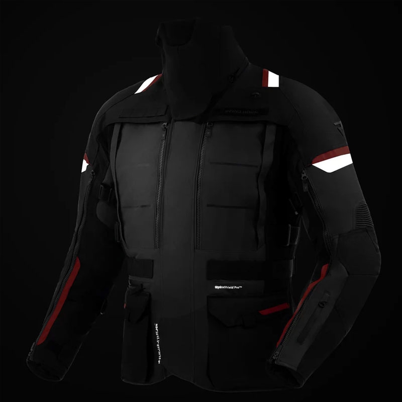 Rebelhorn Cubby V melna-antracīta-sarkana motocikla jaka