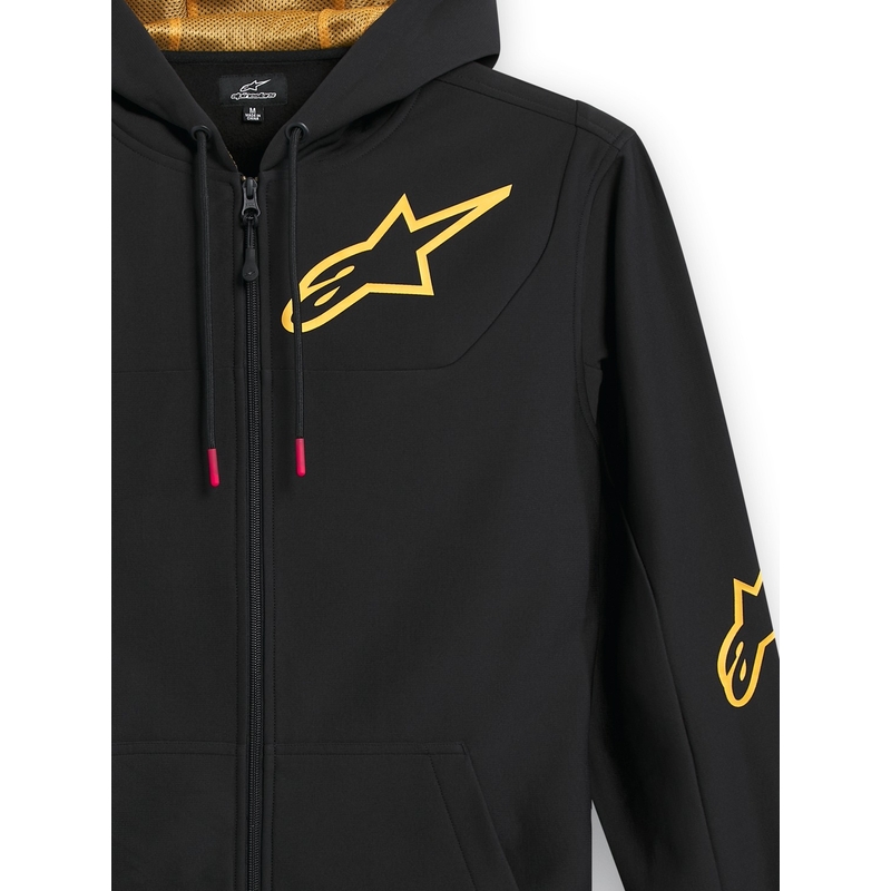 Alpinestars Sessions 3 Hoodie melnā un zelta krāsā