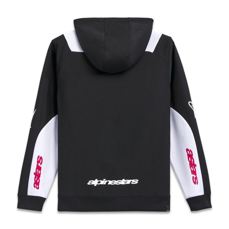 Alpinestars Sessions 3 Hoodie melna, balta un sarkana