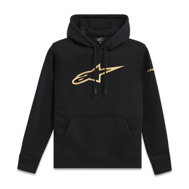 Alpinestars Gilded Hoodie melnā un zelta krāsā