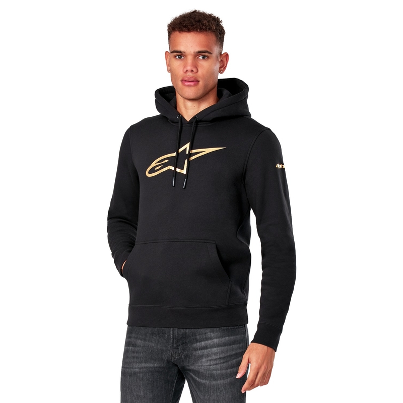 Alpinestars Gilded Hoodie melnā un zelta krāsā