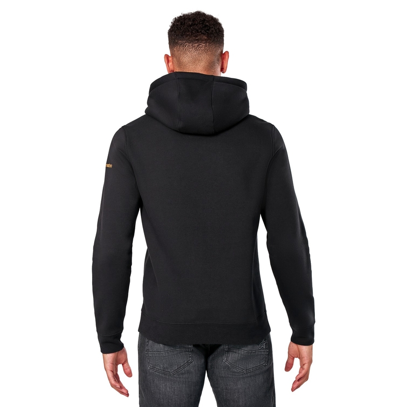 Alpinestars Gilded Hoodie melnā un zelta krāsā