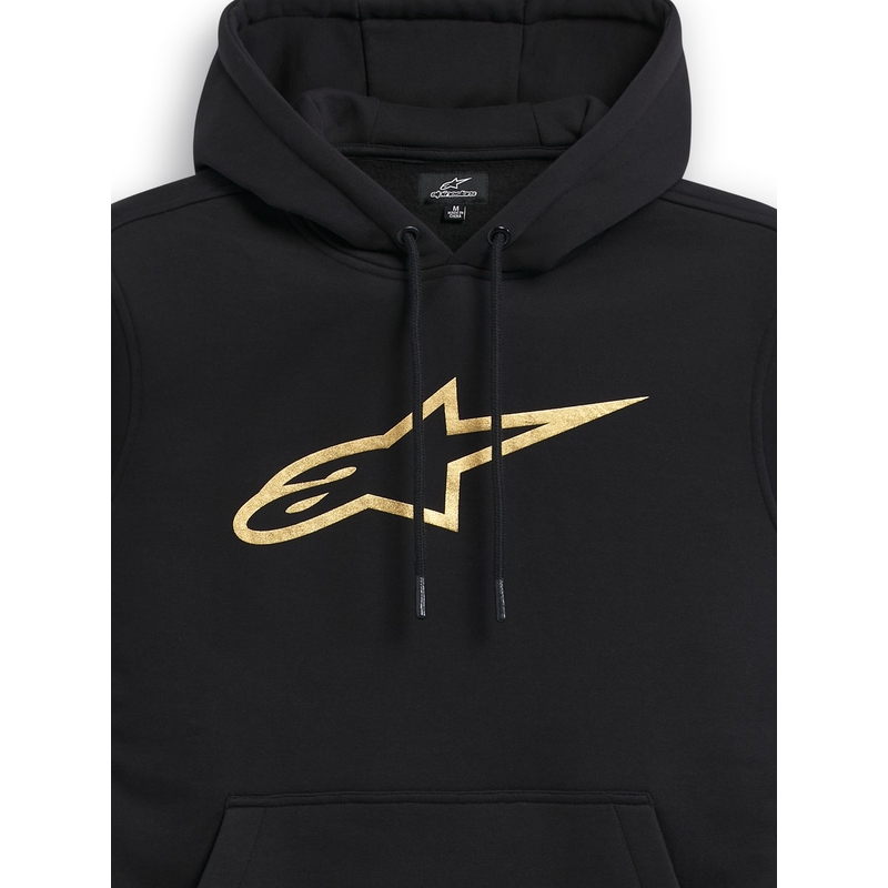 Alpinestars Gilded Hoodie melnā un zelta krāsā