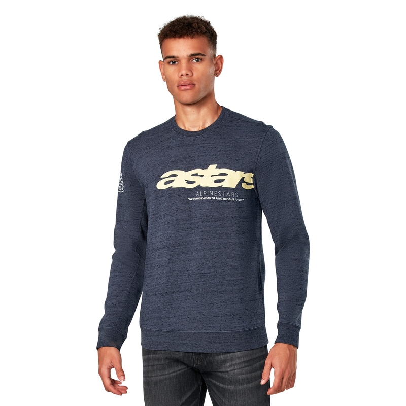 Mikina Alpinestars Episode Crew Fleece modrá