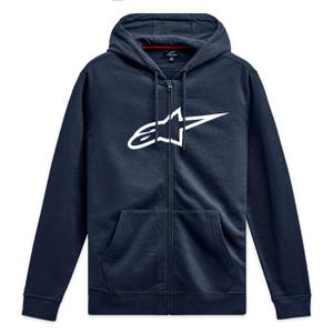 Alpinestars Ageless Zip Hoodie 3 zilā un baltā krāsā