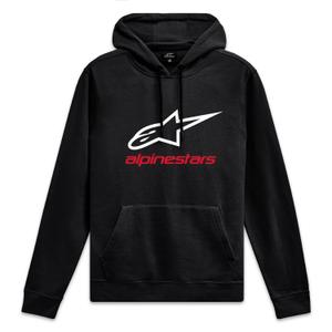 Alpinestars Always Hoodie 3 melna, balta un sarkana