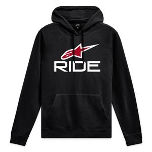 Alpinestars Ride Hoodie 4 melna, balta un sarkana
