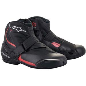 Alpinestars SMX-1 R melni un sarkani motocikla zābaki