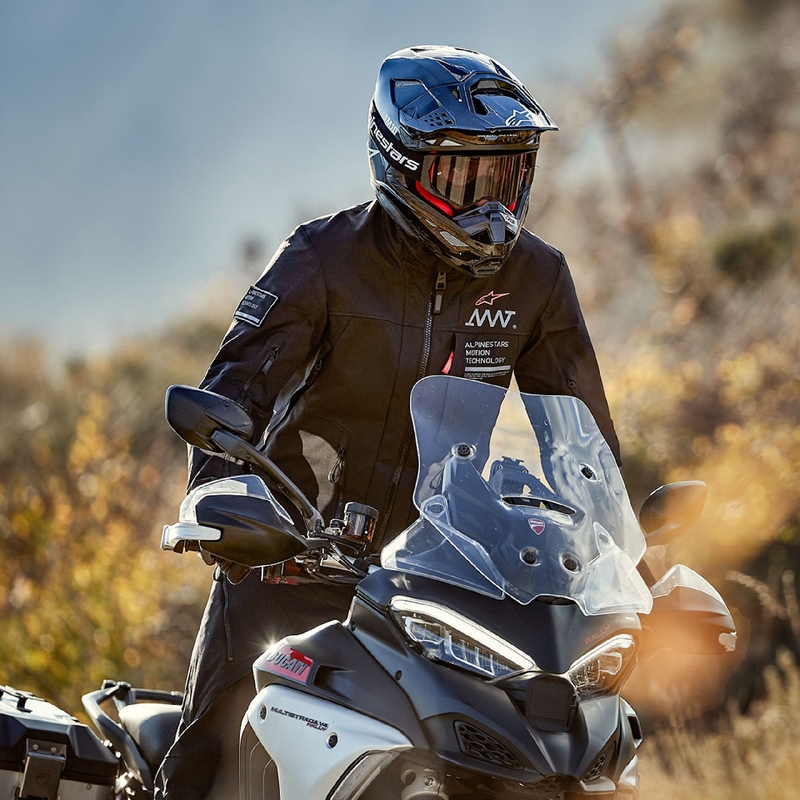 Alpinestars AMT-8 Stretch Drystar XF motocikla jaka Black