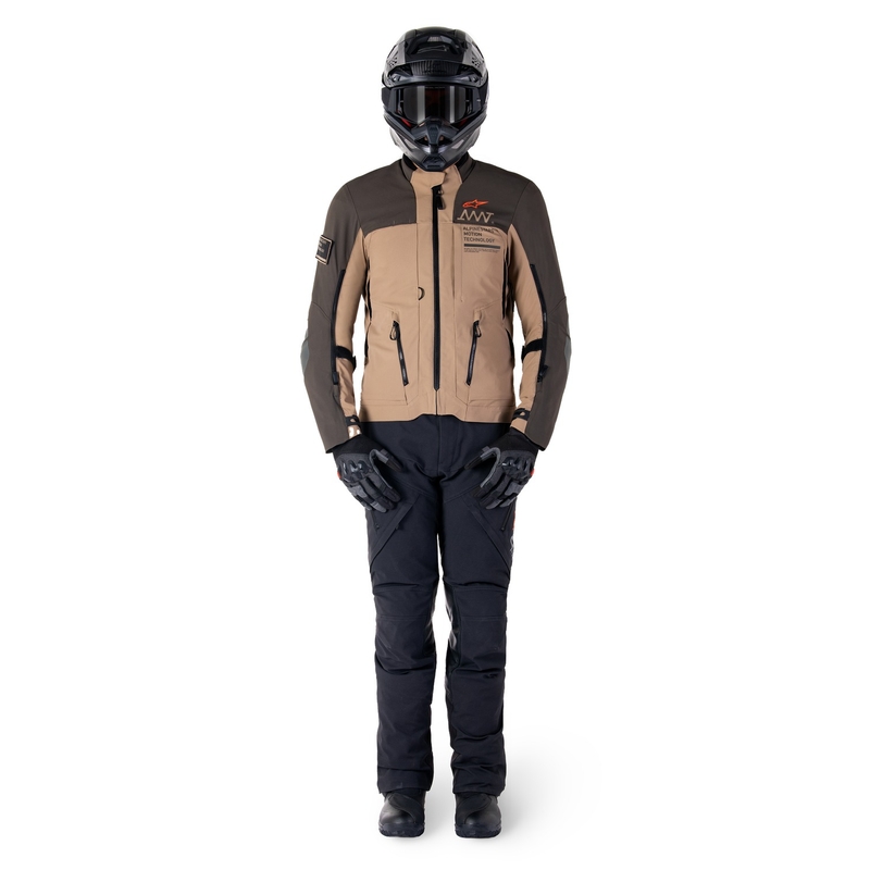 Alpinestars AMT-8 Stretch Drystar XF Brown-Khaki motocikla jaka