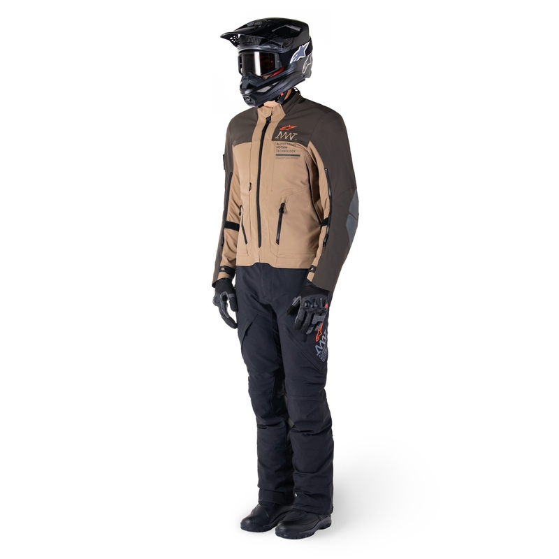Alpinestars AMT-8 Stretch Drystar XF Brown-Khaki motocikla jaka