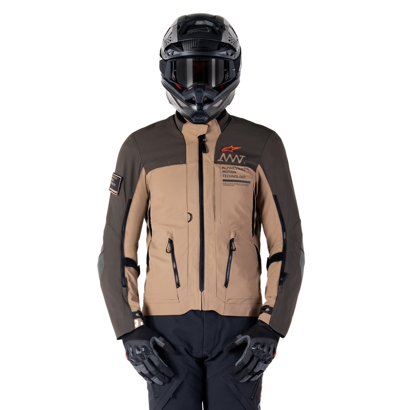 Alpinestars AMT-8 Stretch Drystar XF Brown-Khaki motocikla jaka