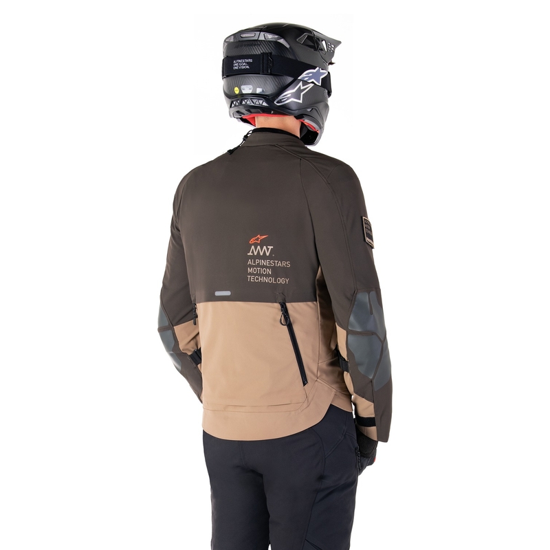 Alpinestars AMT-8 Stretch Drystar XF Brown-Khaki motocikla jaka