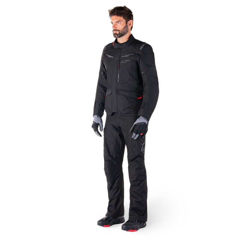 Alpinestars ST-1 ūdensnecaurlaidīga melna motocikla jaka