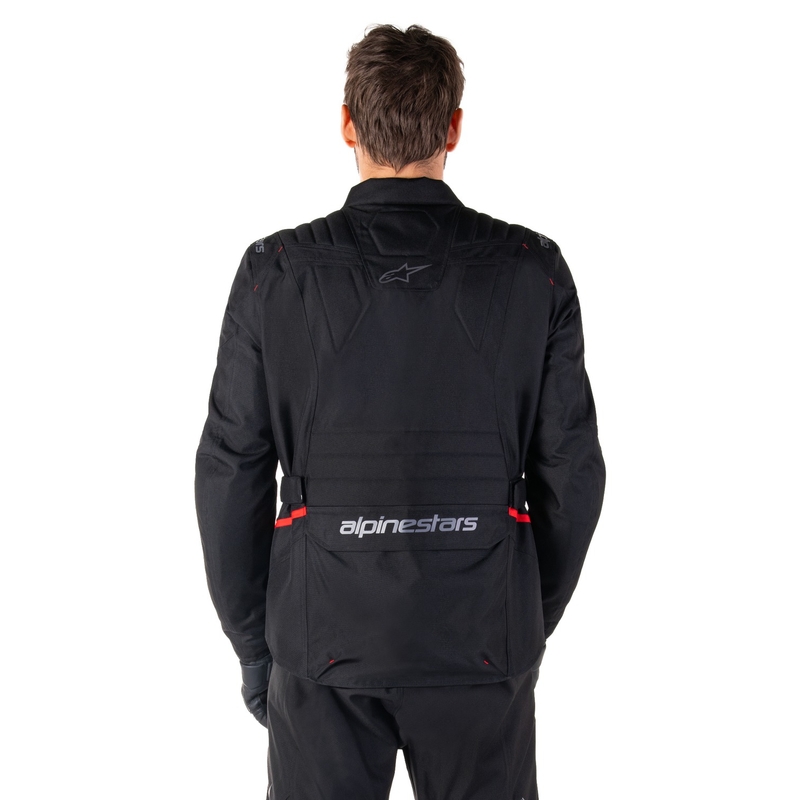 Alpinestars ST-1 ūdensnecaurlaidīga melna motocikla jaka