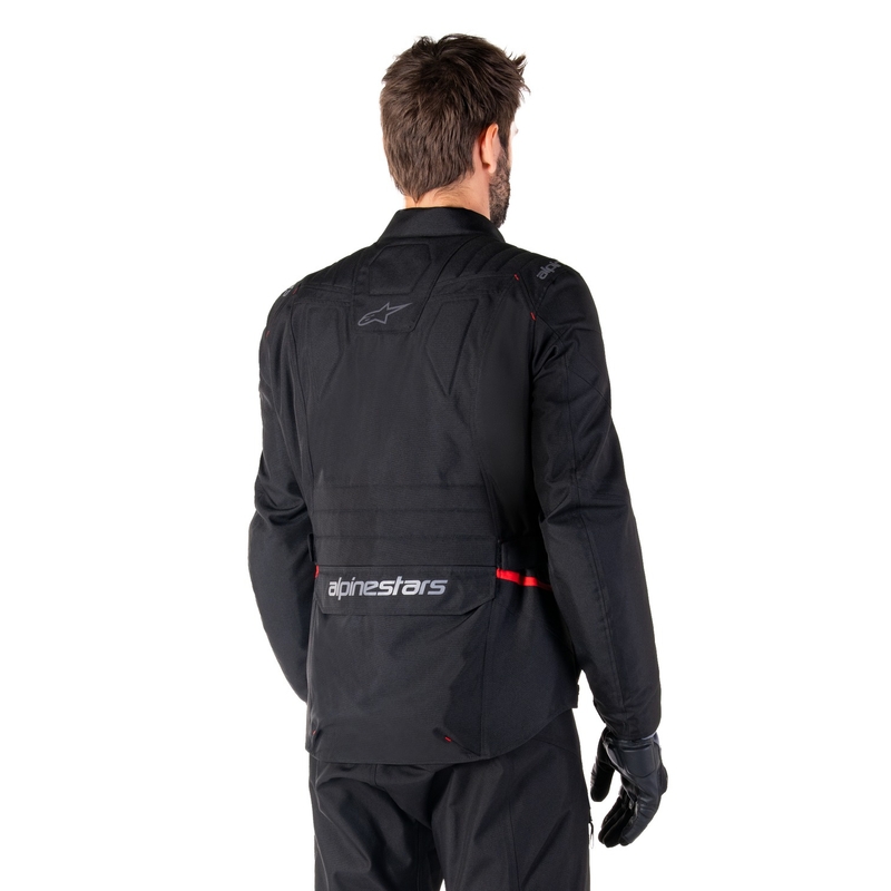 Alpinestars ST-1 ūdensnecaurlaidīga melna motocikla jaka