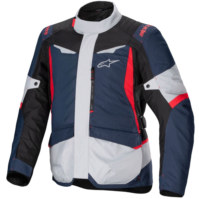 Alpinestars ST-1 ūdensnecaurlaidīga motocikla jaka tumši zili-melni-sarkana