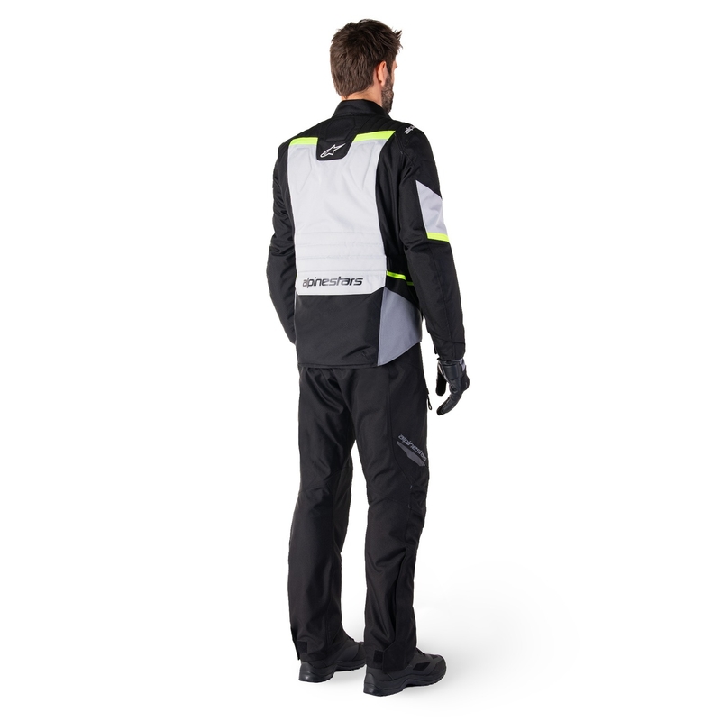 Alpinestars ST-1 Ūdensnecaurlaidīga pelēk-melni-fluo dzeltena motocikla jaka