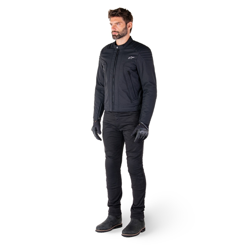 Alpinestars Clayton ūdensizturīga melna motocikla jaka