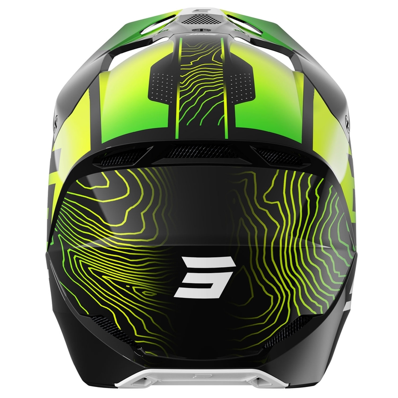 Motokrosa ķivere Shot Furious Apex fluo dzelteni melna