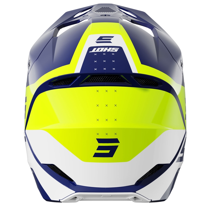 Motokrosa ķivere Shot Furious League blue-fluo yellow