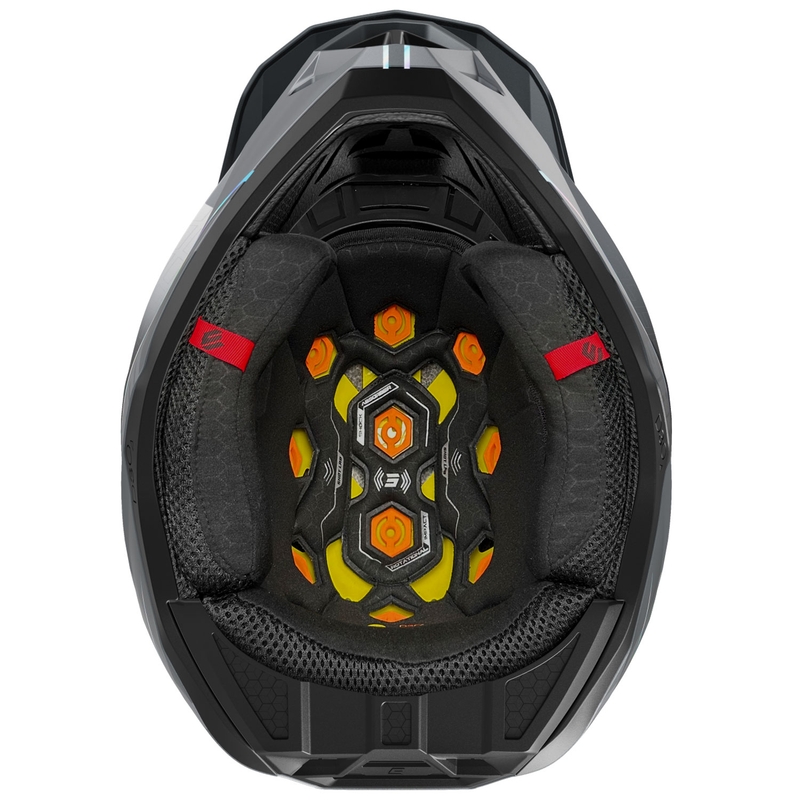 Motokrosa ķivere Shot Lite Challenger pearl grey hologrāfiska