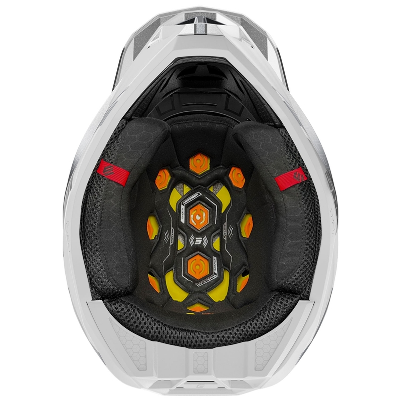 Motokrosa ķivere Shot Lite Challenger pearl melnā un baltā krāsā