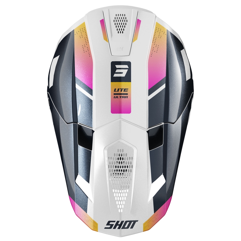 Motokrosa ķivere Shot Lite Ultra pearl blue-orange-pink