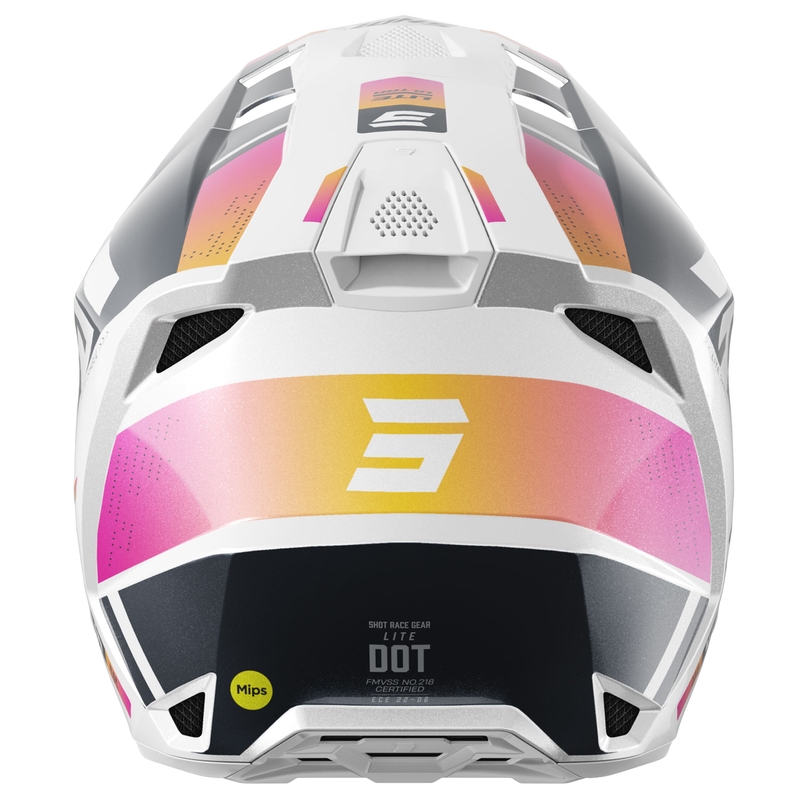 Motokrosa ķivere Shot Lite Ultra pearl blue-orange-pink