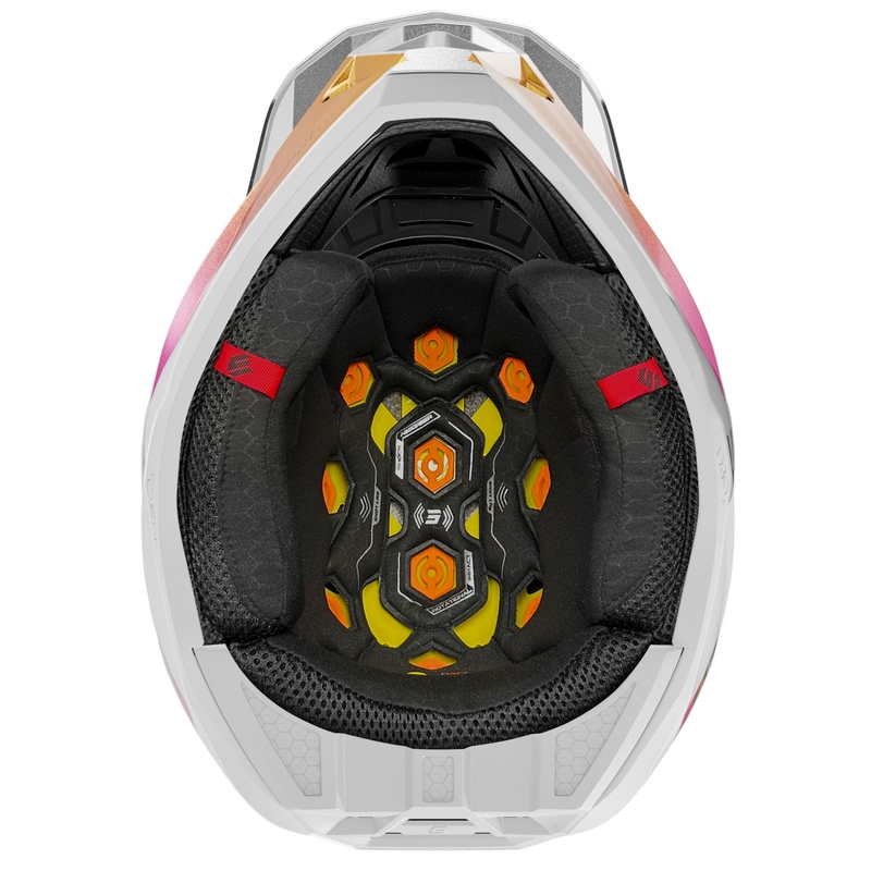 Motokrosa ķivere Shot Lite Ultra pearl blue-orange-pink