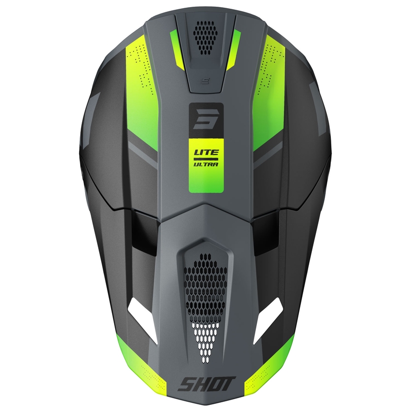 Motokrosa ķivere Shot Lite Ultra matēta fluo dzeltena