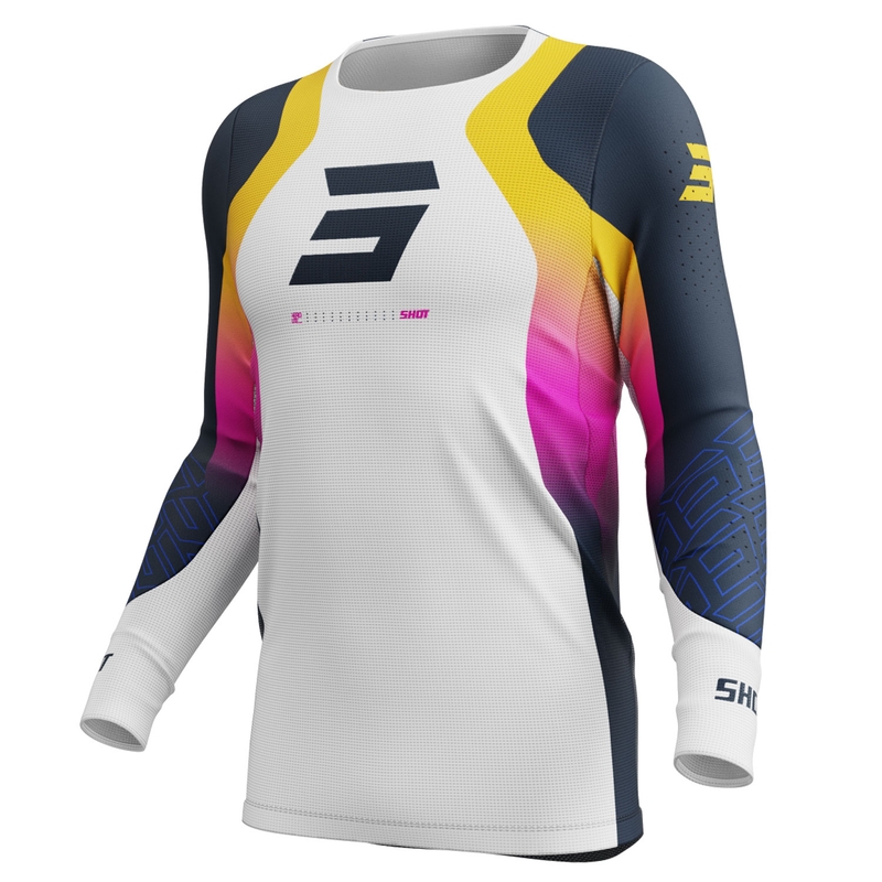 Motokrosa krekliņš Shot Aerolite Ultra blue-orange-pink