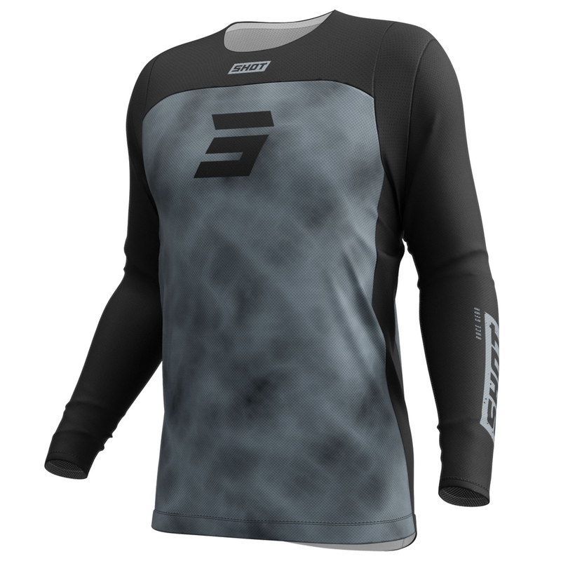 Motokrosa krekliņš Shot Contact Onyx black-grey