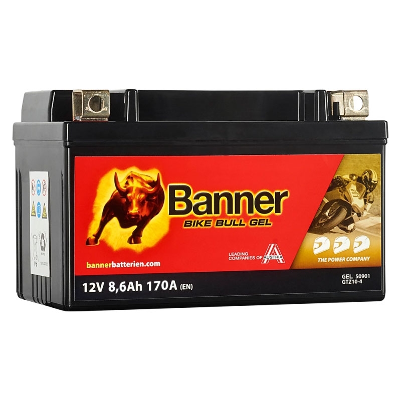 Gēla akumulators Banner Bike Bull GEL 509 01/BGTZ10-S - GTZ10-S 12V, 8.6Ah, 170A