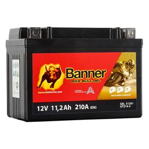 Gēla akumulators Banner Bike Bull GEL 512 01/BGTZ14-S - GTZ14-S 12V, 11.2Ah, 210A