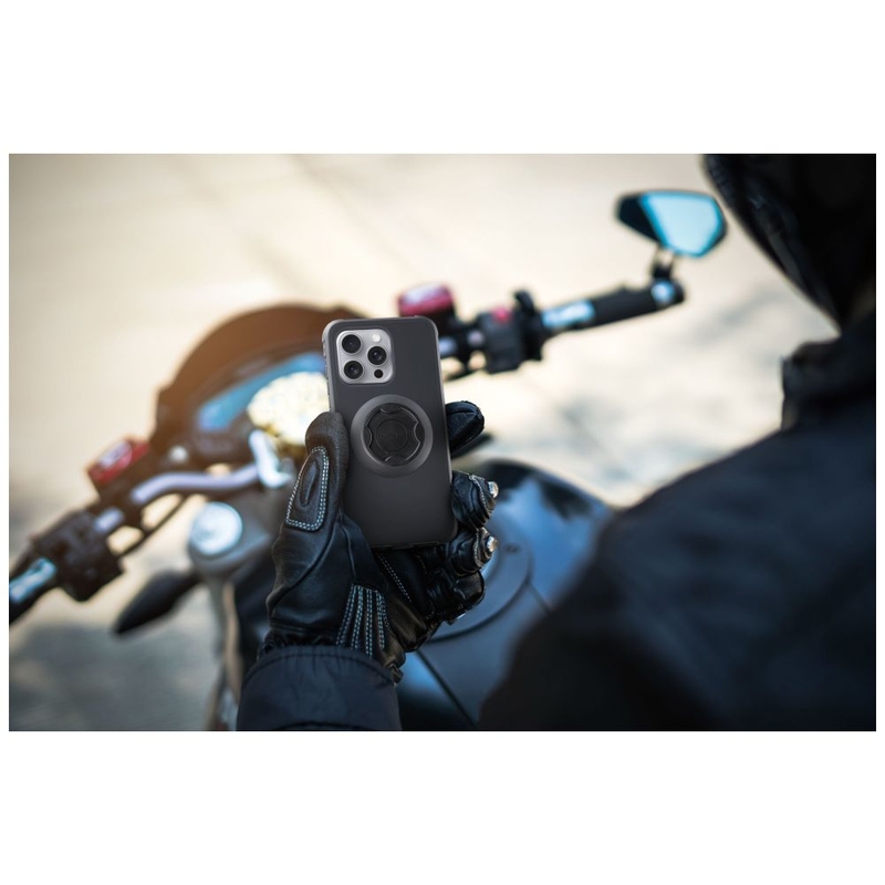 Aizsargvāciņš Interphone QUIKLOX Tetraforce priekš Apple iPhone 16 Pro melns