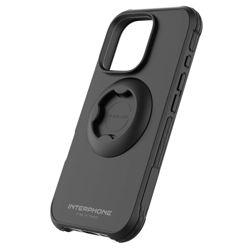 Aizsargvāciņš Interphone QUIKLOX Tetraforce priekš Apple iPhone 16 Pro Max melns