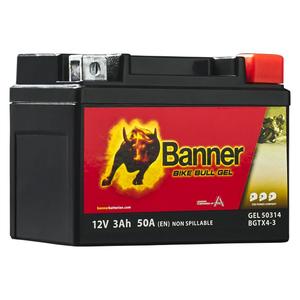 Gēla akumulators Banner Bike Bull GEL 503 14/BGTX4-3 - GTX4-3 12V, 3Ah, 50A