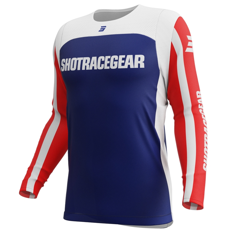 Motokrosa krekliņš Shot Contact Mythic blue-red