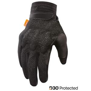 Motokrosa cimdi Shot Guard D3O® melni