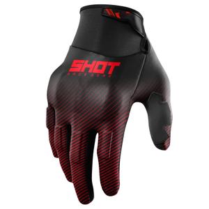 Motokrosa cimdi Shot Drift Rim sarkans