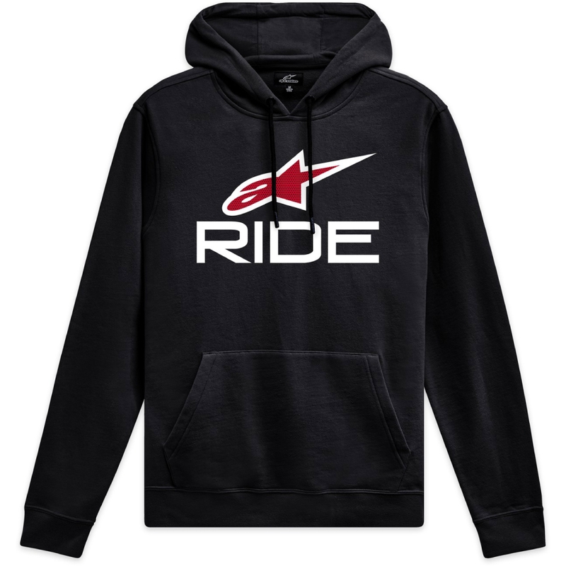 Alpinestars Ride 4.0 kapuce melna, balta un sarkana