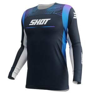 Bērnu motokrosa krekliņš Shot Contact Apex zils